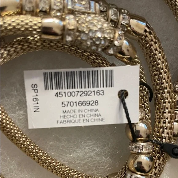 White House Black Market Gold and Sparkle Bracelets - Picture 5 of 5